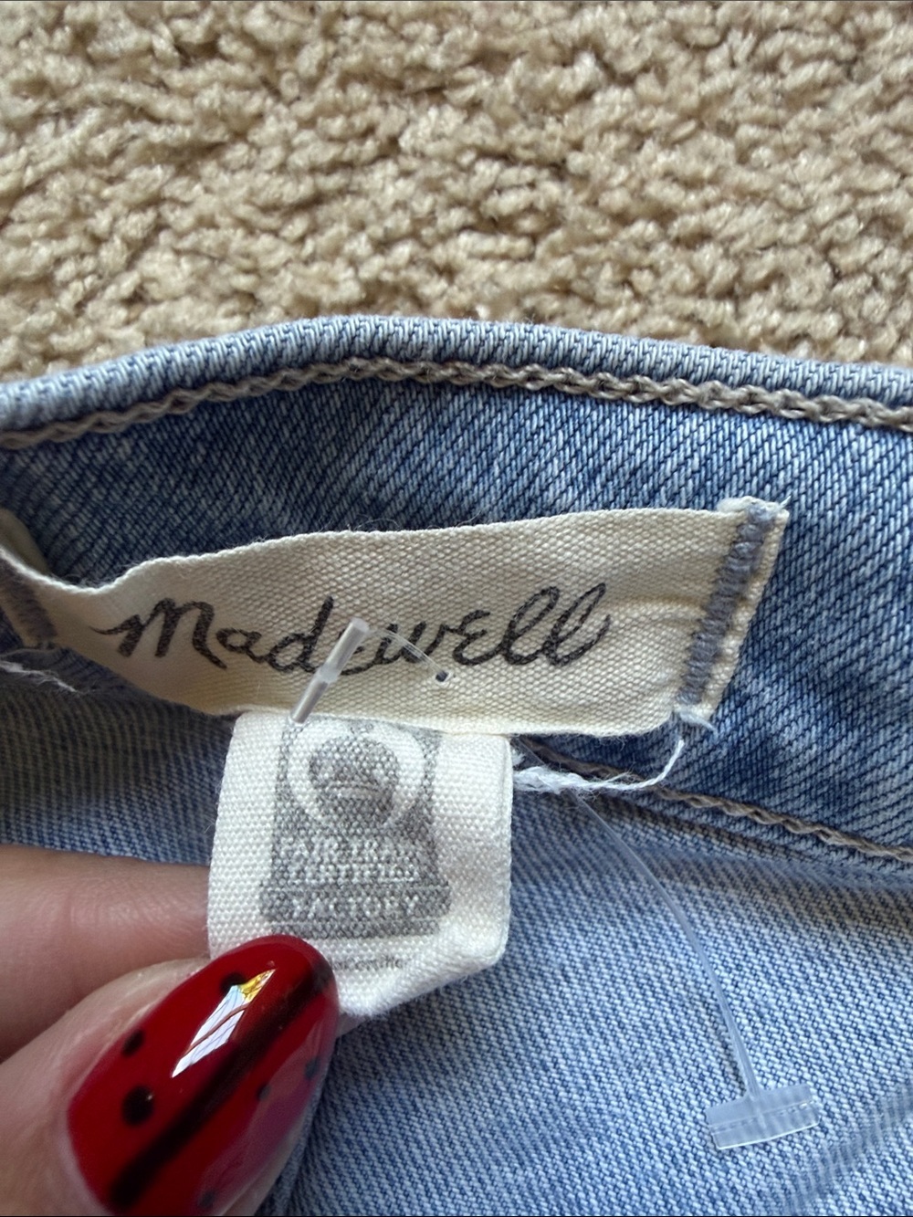 Madewell Emmett Wide Leg Crop Jeans Size 32 Light Wash - Picture 5 of 7